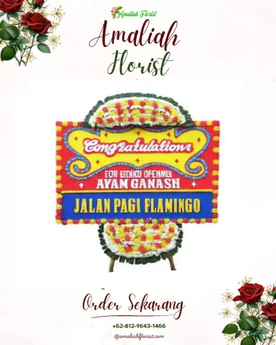 Bunga Papan Congratulation di Koang Jaya
